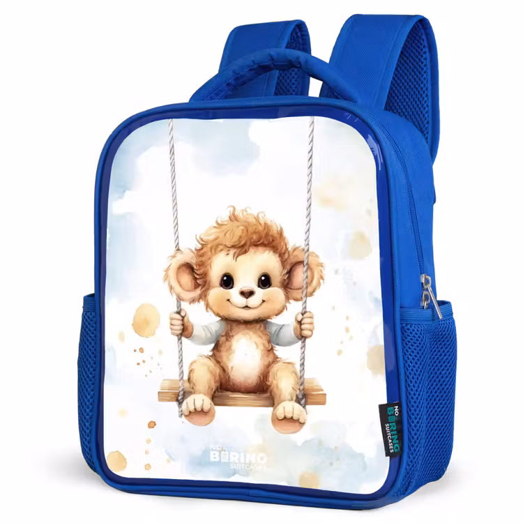 Kids backpack - Blue - Axel monkey — 7