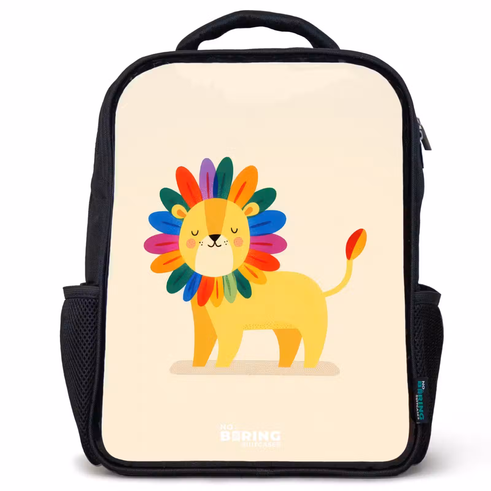 Kids backpack - Black - Lion - Mane - Colorful — 1
