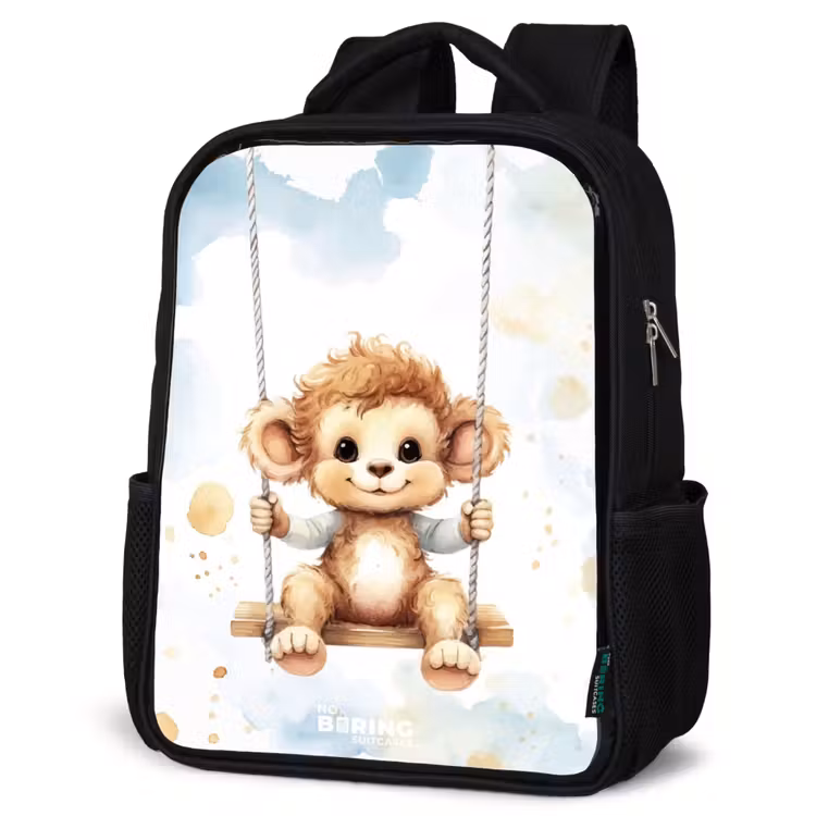 Kids backpack - Black - Axel monkey — 6
