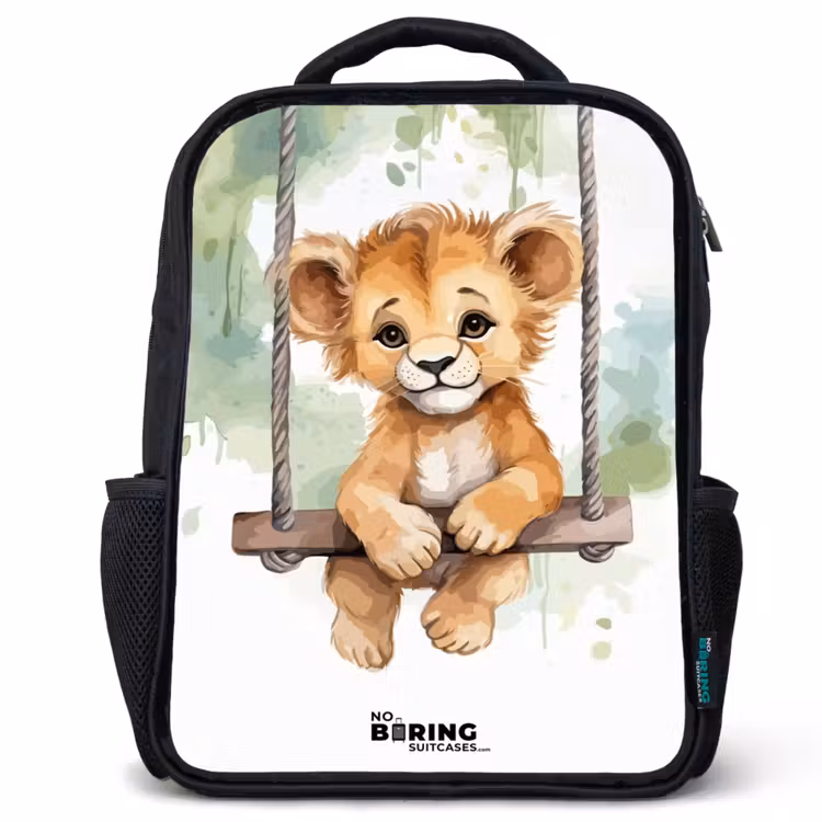 Kids backpack - Black - Lucas lion — 1