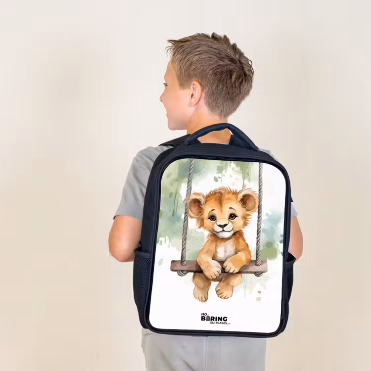 Kids backpack - Black - Lucas lion — 2