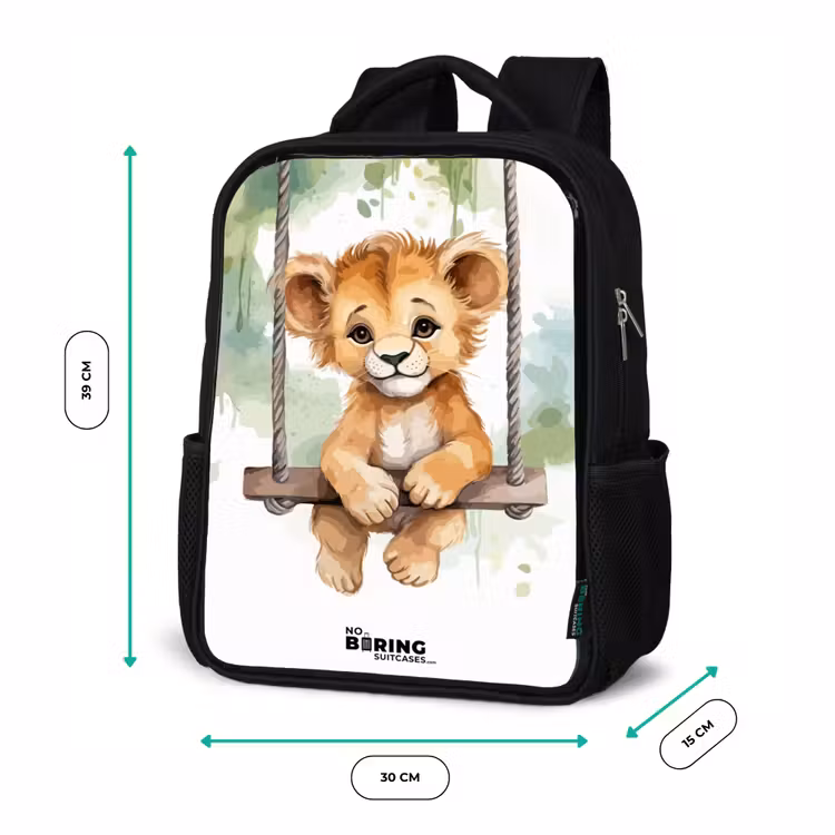 Kids backpack - Black - Lucas lion — 8