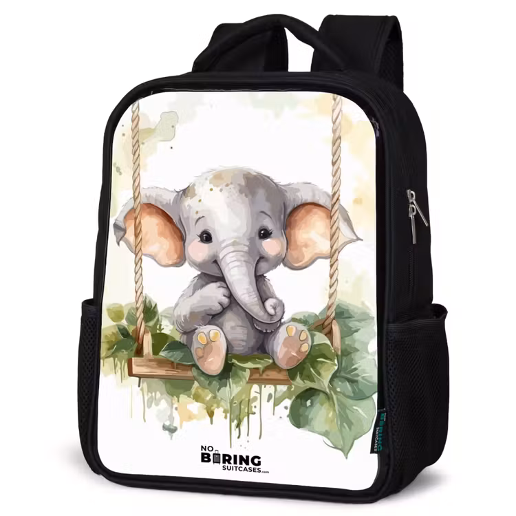 Kids backpack - Black - Onno elephant — 6