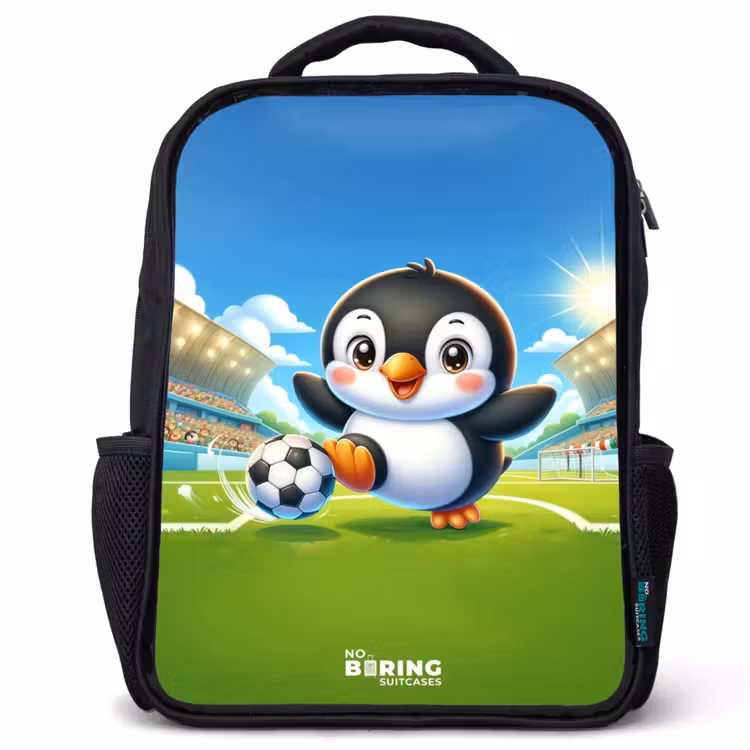 Kids backpack - Black - Penalty penguin — 1