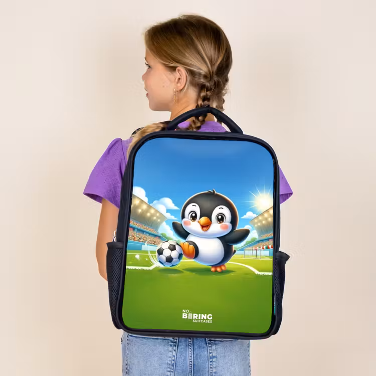 Kids backpack - Black - Penalty penguin — 4