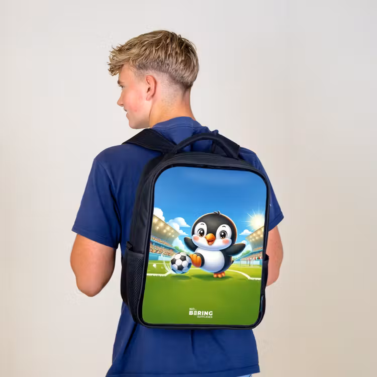 Kids backpack - Black - Penalty penguin — 5