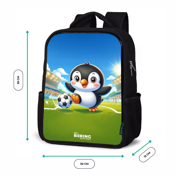 Kids backpack - Black - Penalty penguin — 8