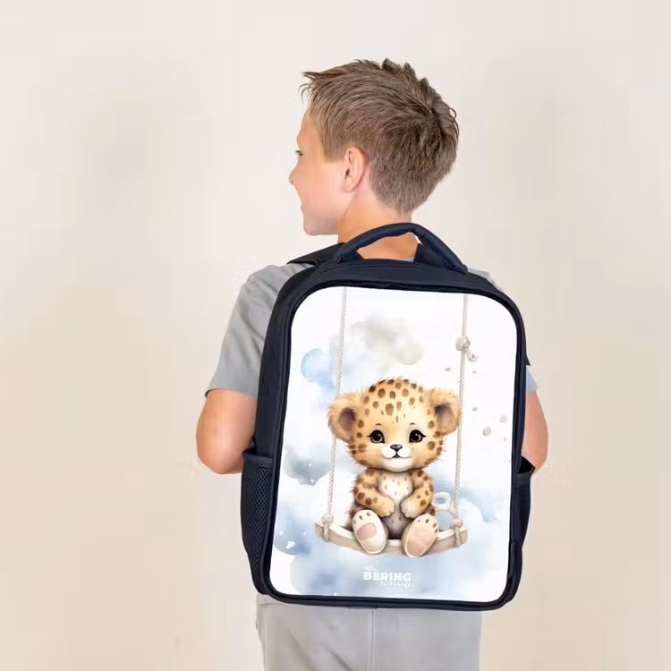 Kids backpack - Black - Perry panther — 2