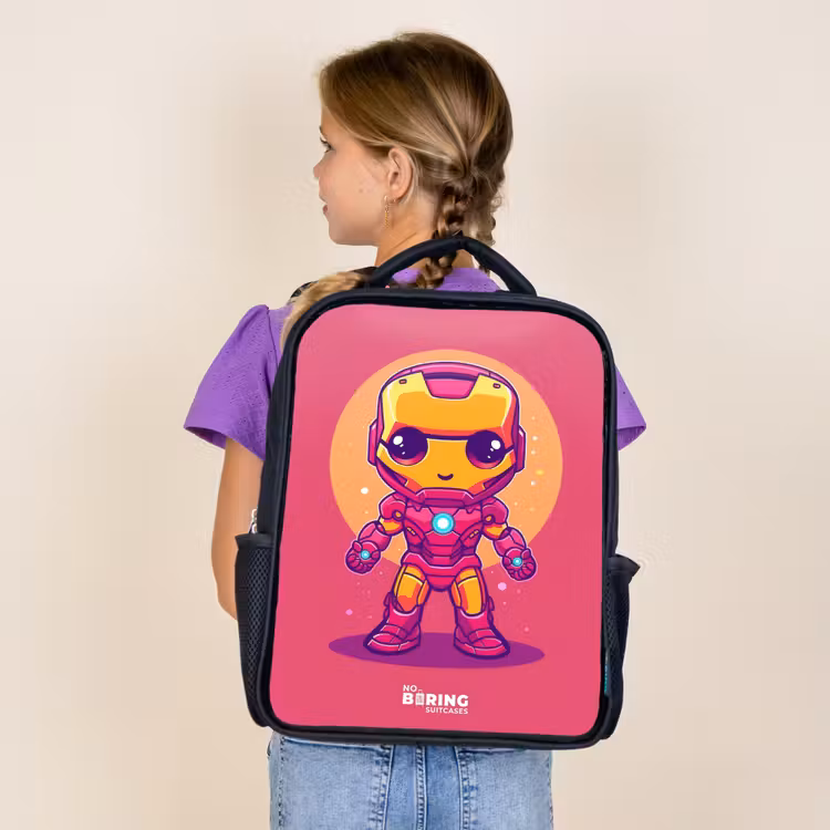 Kids backpack - Black - Pink ranger — 4