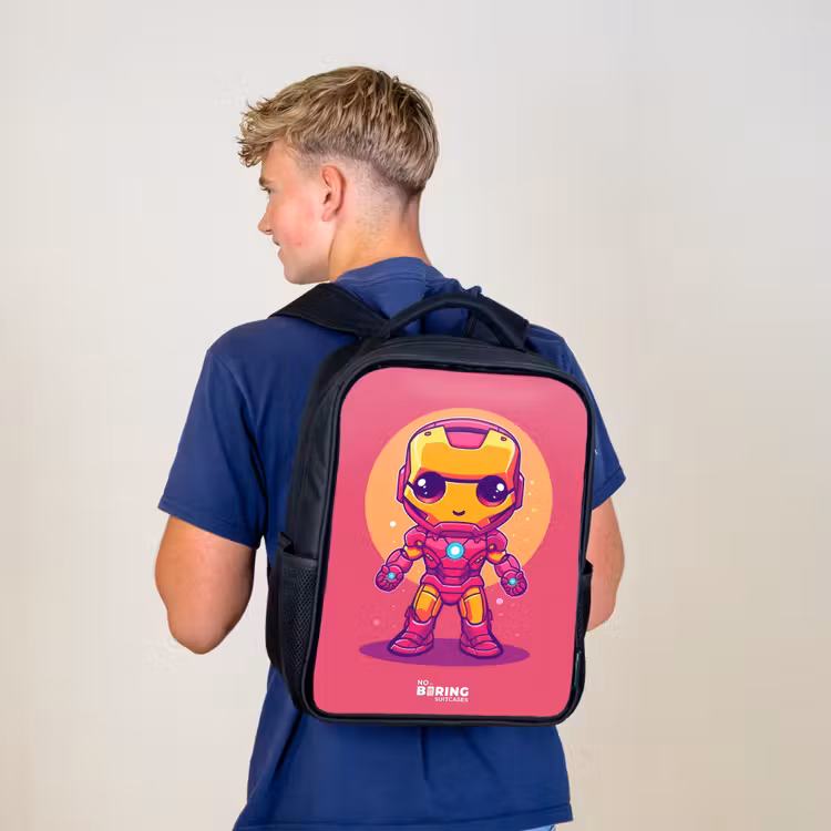 Kids backpack - Black - Pink ranger — 5