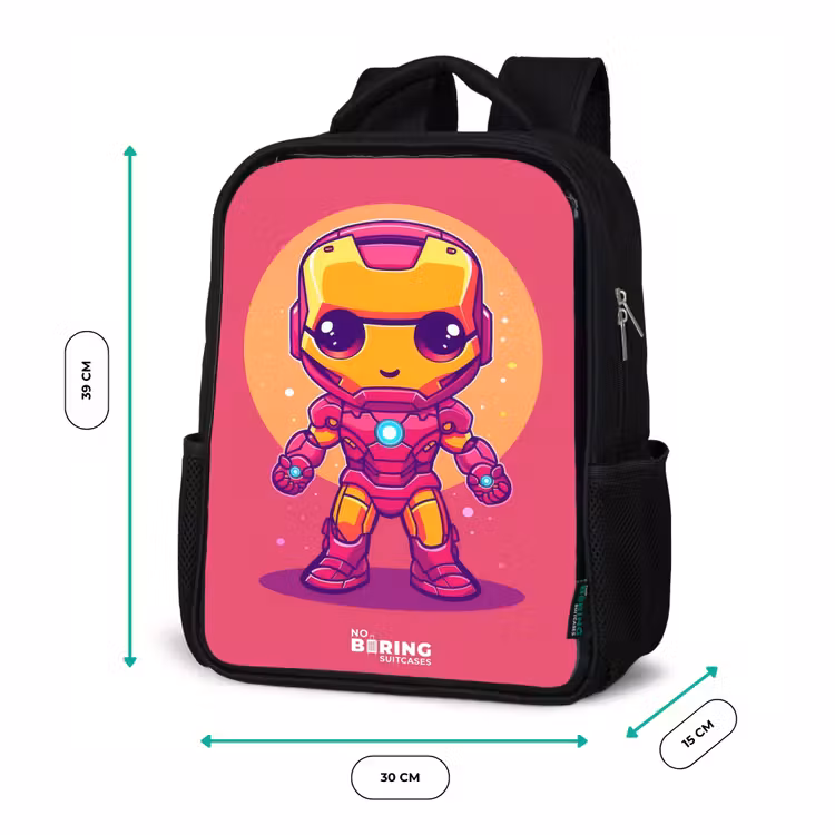 Kids backpack - Black - Pink ranger — 8