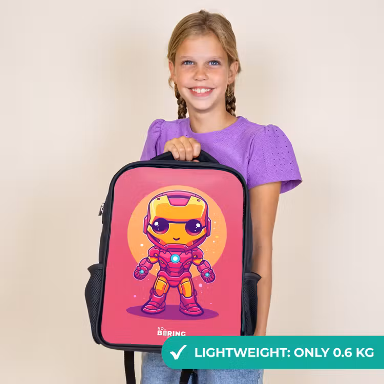 Kids backpack - Black - Pink ranger — 9