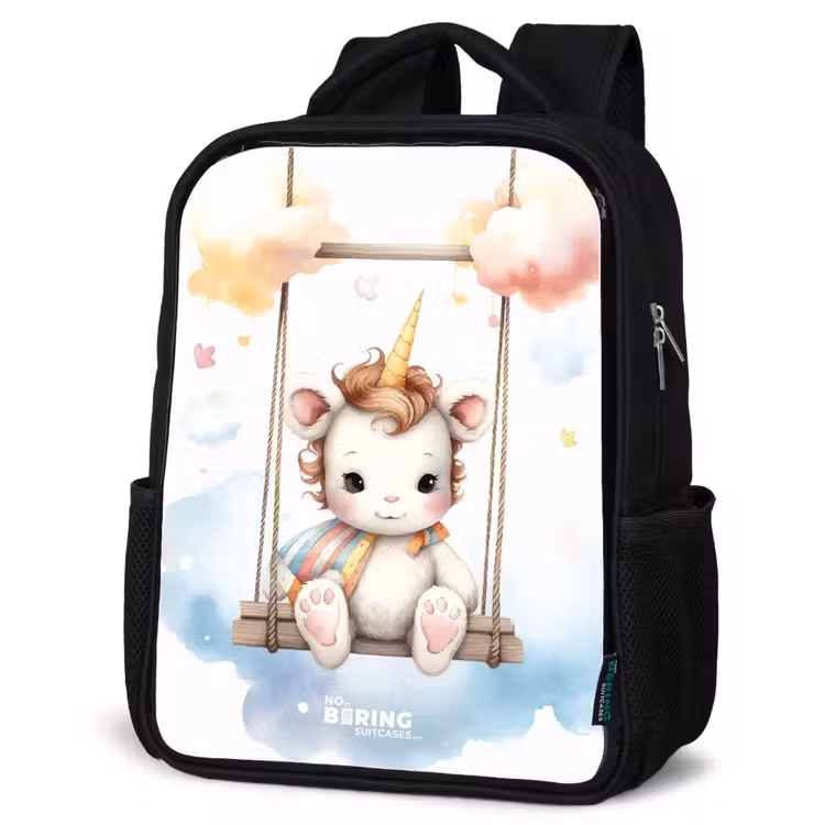 Kids backpack - Black - Rocking baby unicorn — 6