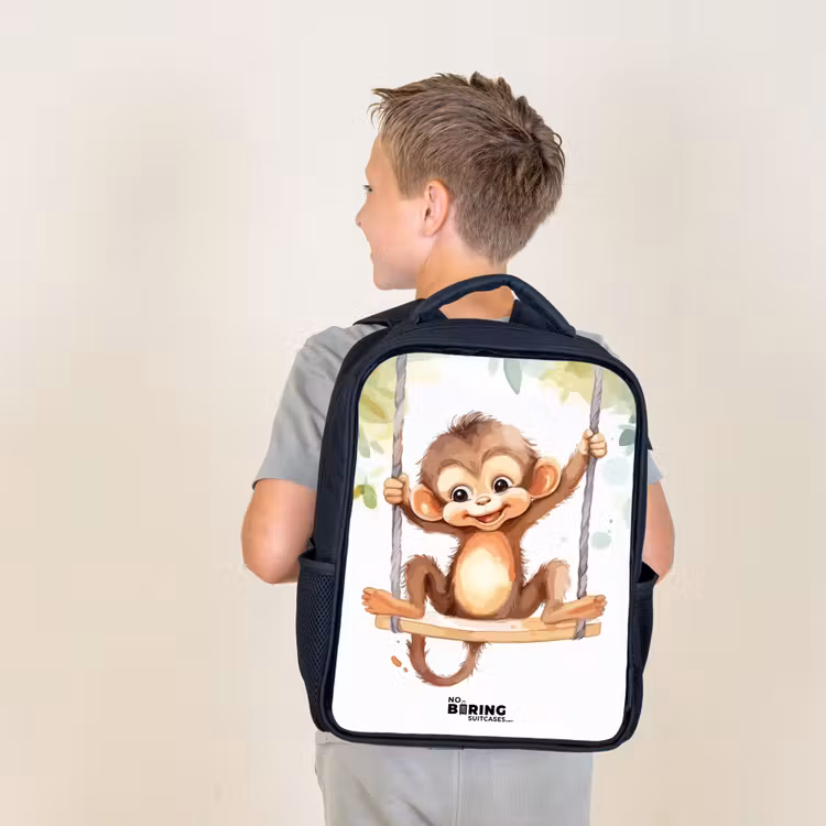 Kids backpack - Black - Rocking great ape — 2