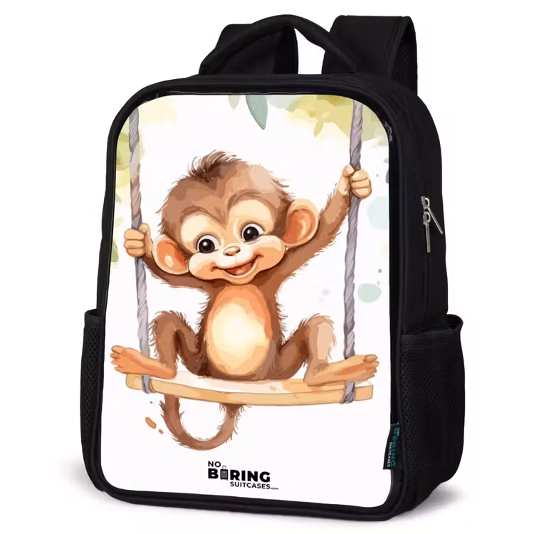 Kids backpack - Black - Rocking great ape — 6