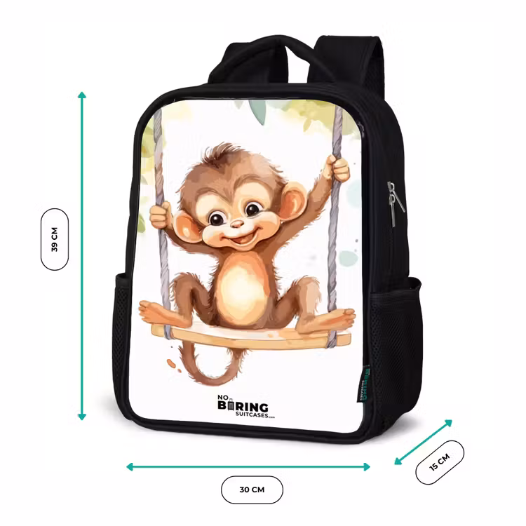 Kids backpack - Black - Rocking great ape — 8