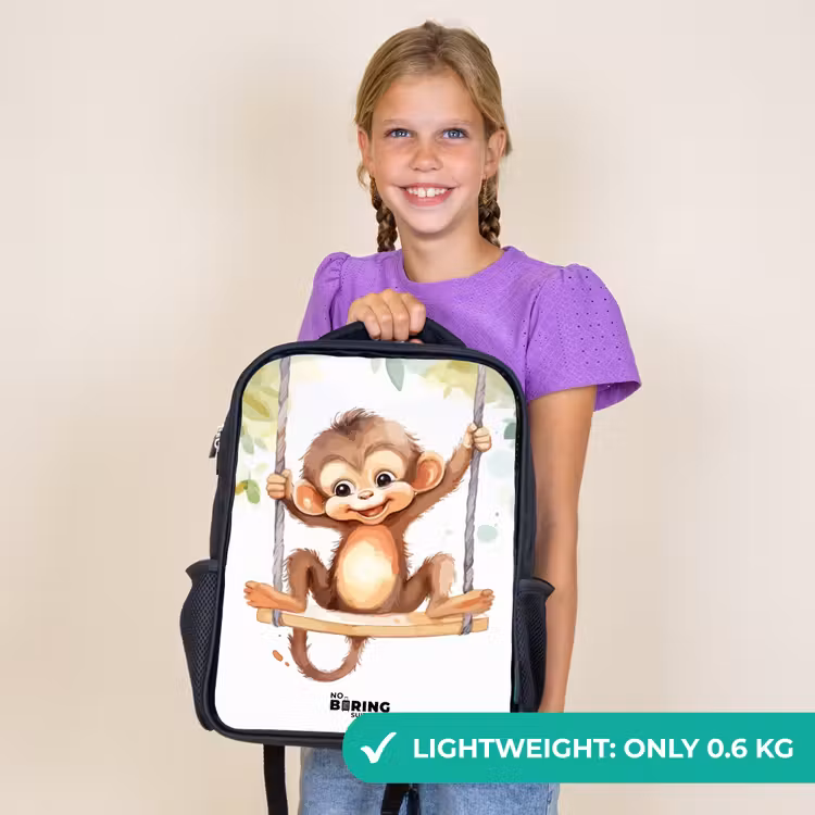 Kids backpack - Black - Rocking great ape — 9