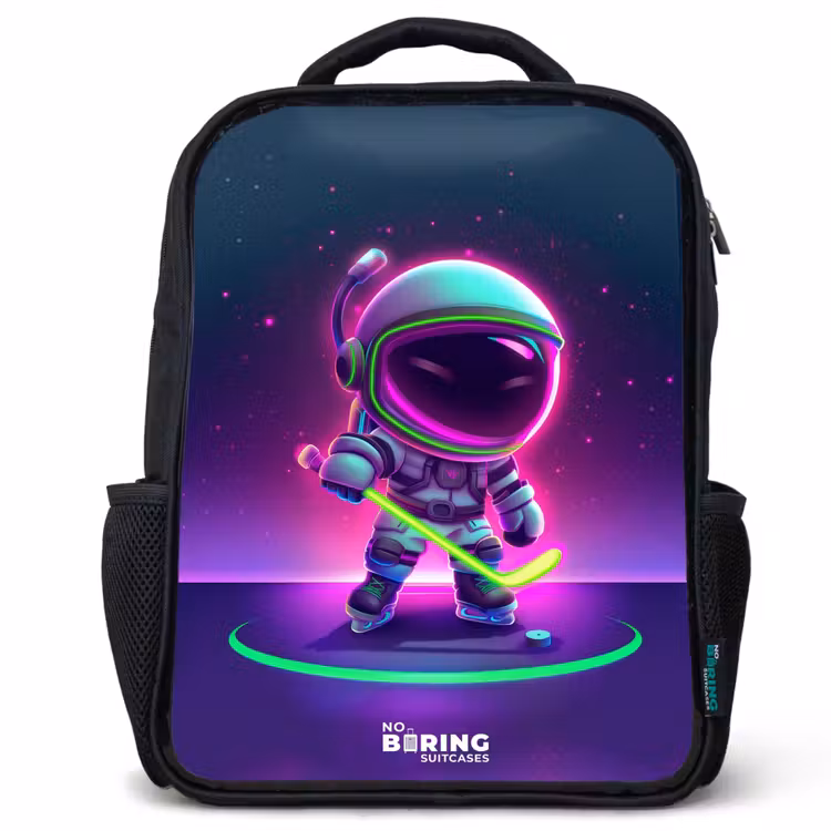 Kids backpack - Black - Space field hockey — 1