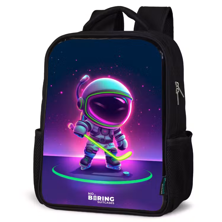 Kids backpack - Black - Space field hockey — 6