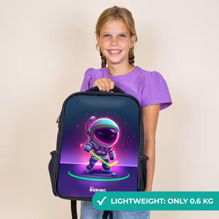 Kids backpack - Black - Space field hockey — 9