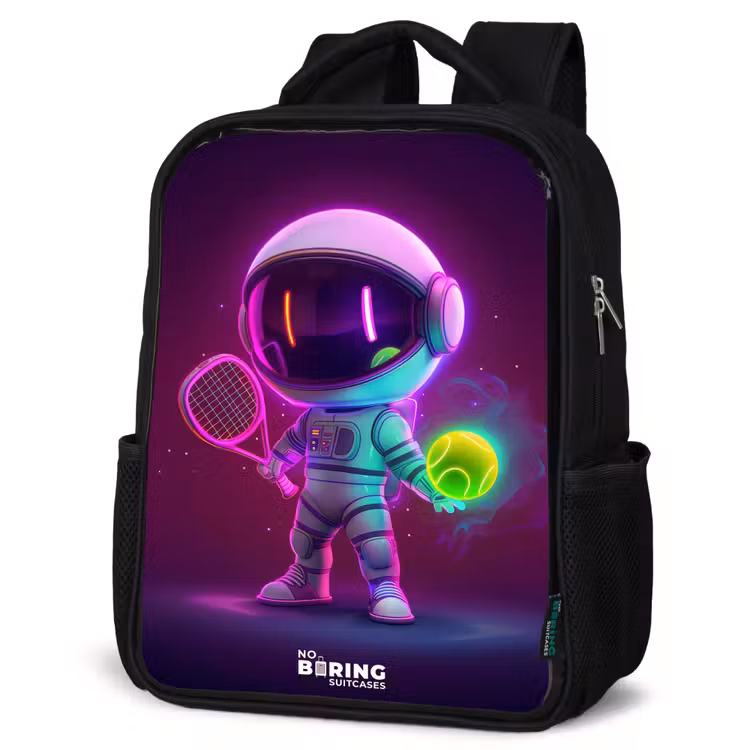 Kids backpack - Black - Space tennis — 6