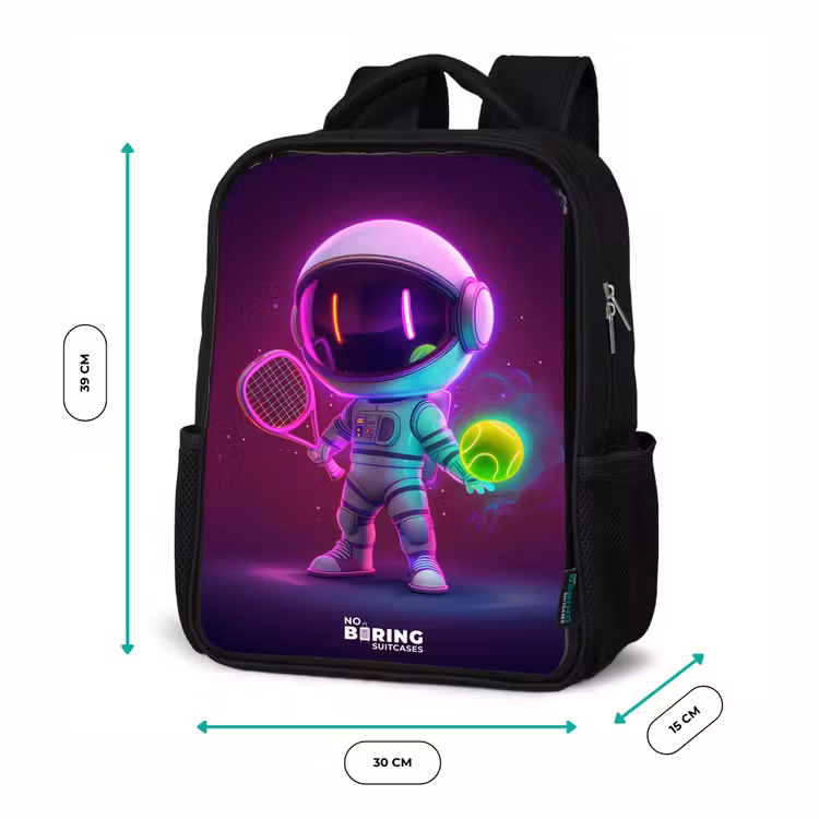 Kids backpack - Black - Space tennis — 8