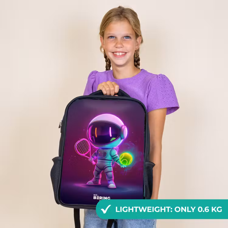 Kids backpack - Black - Space tennis — 9