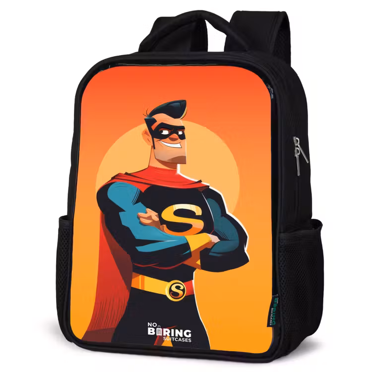 Kids backpack - Black - Sunny superhero — 6