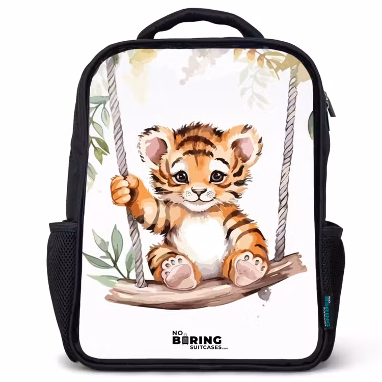 Kids backpack - Black - Timo tiger — 1
