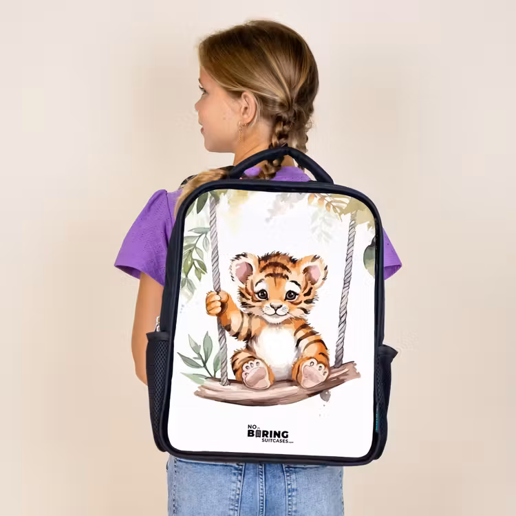 Kids backpack - Black - Timo tiger — 4