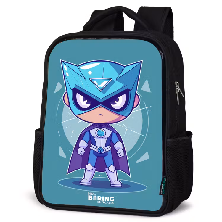 Kids backpack - Black - Turquoise tornado — 6