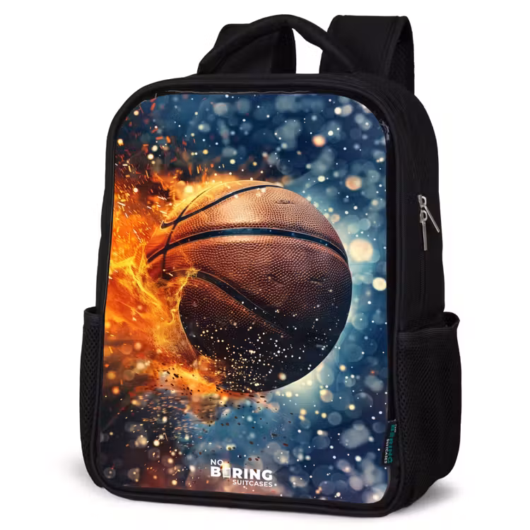 Kids backpack - Black - Vibrant basketball — 6
