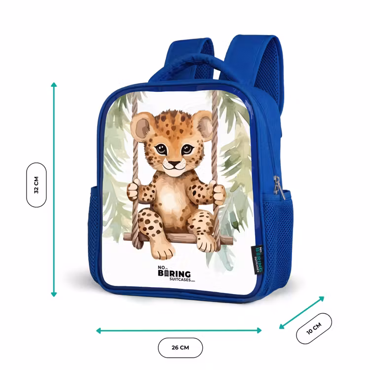 Kids backpack - Blue - Levi leopard — 6