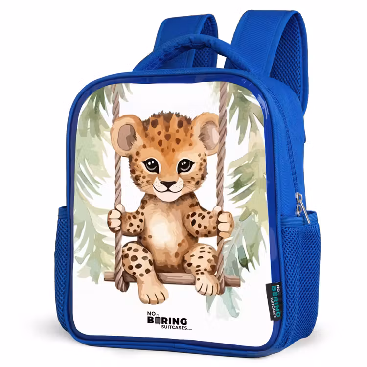 Kids backpack - Blue - Levi leopard — 7