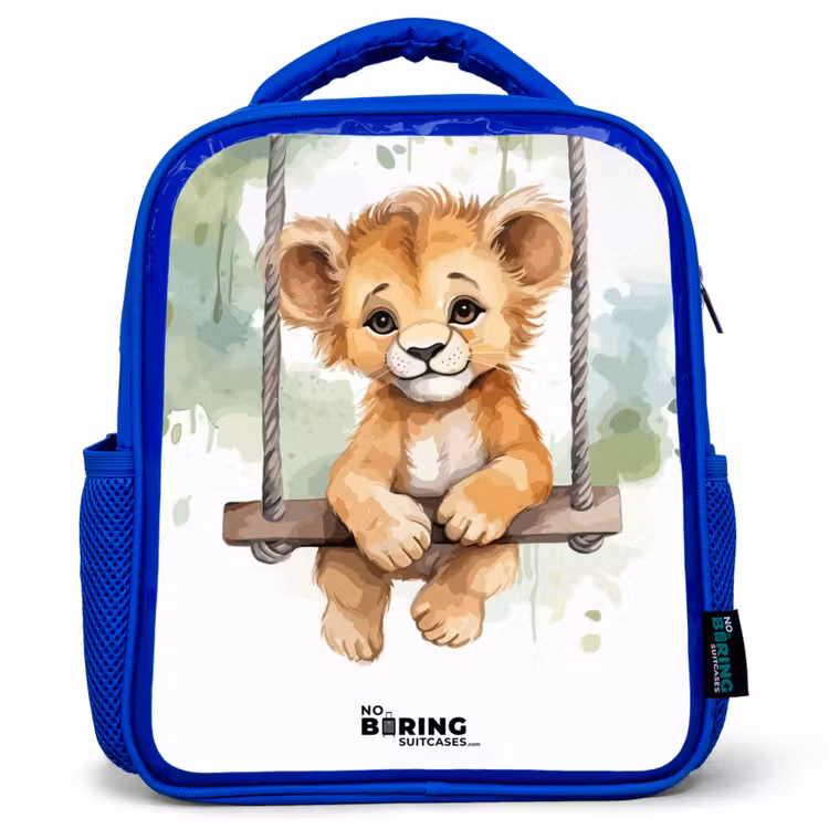Kids backpack - Blue - Lucas lion — 1