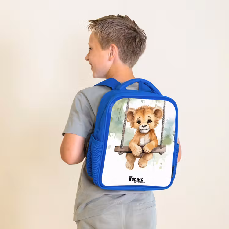 Kids backpack - Blue - Lucas lion — 2
