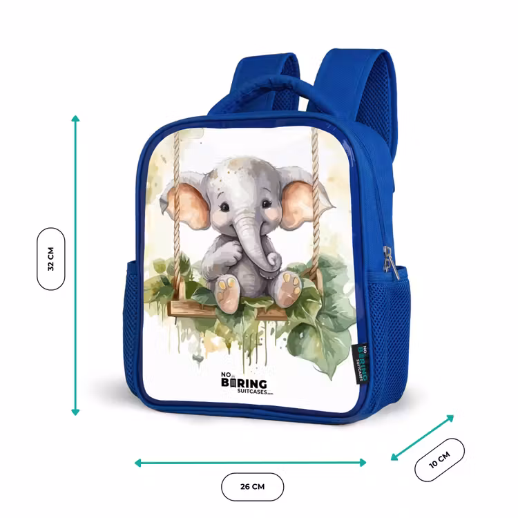 Kids backpack - Blue - Onno elephant — 6