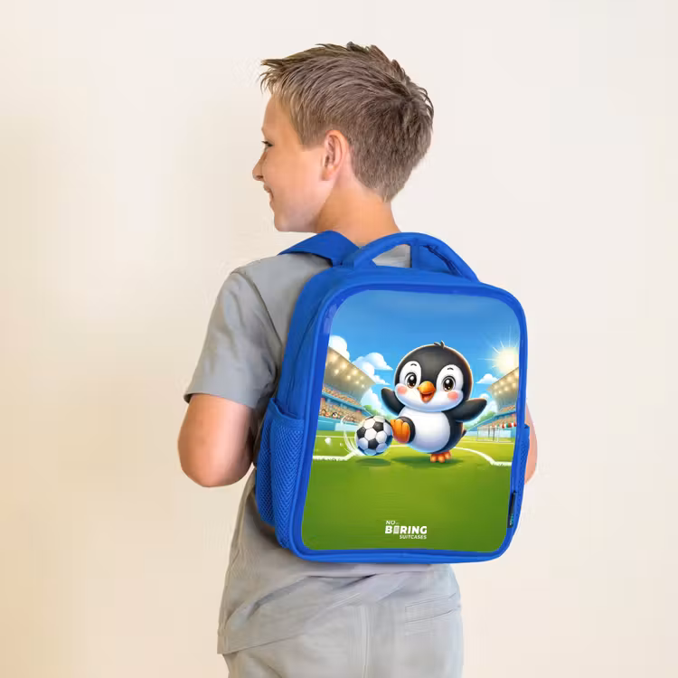 Kids backpack - Blue - Penalty penguin — 2