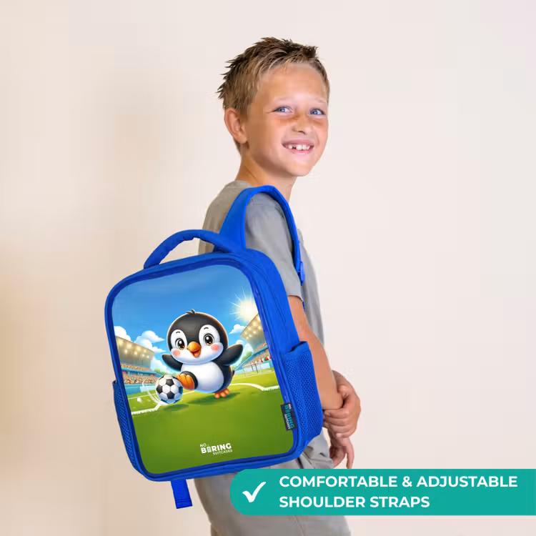 Kids backpack - Blue - Penalty penguin — 4