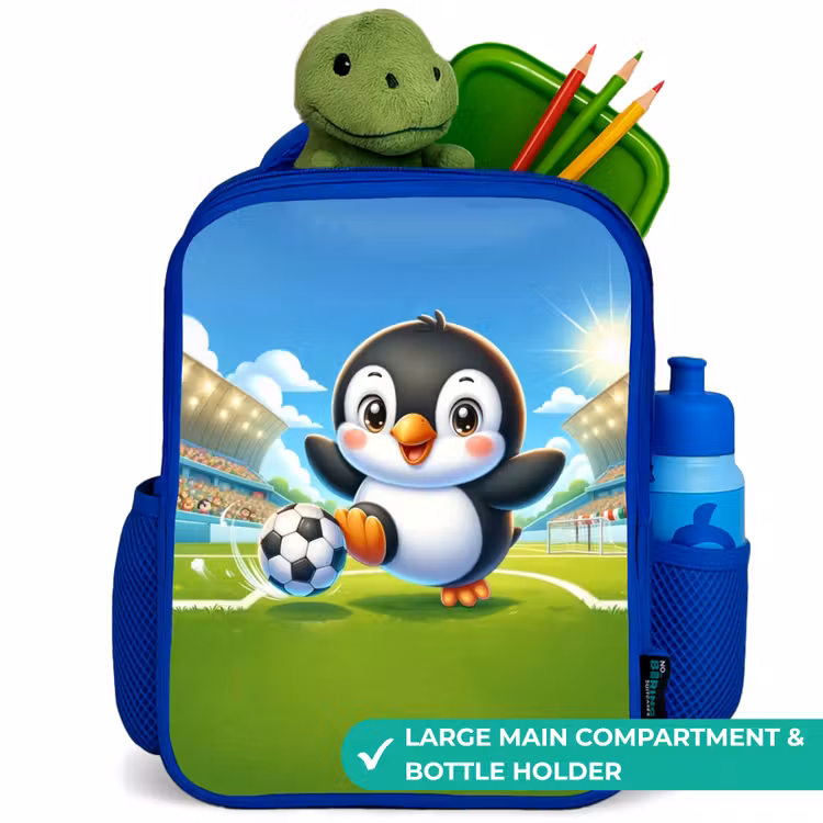 Kids backpack - Blue - Penalty penguin — 5