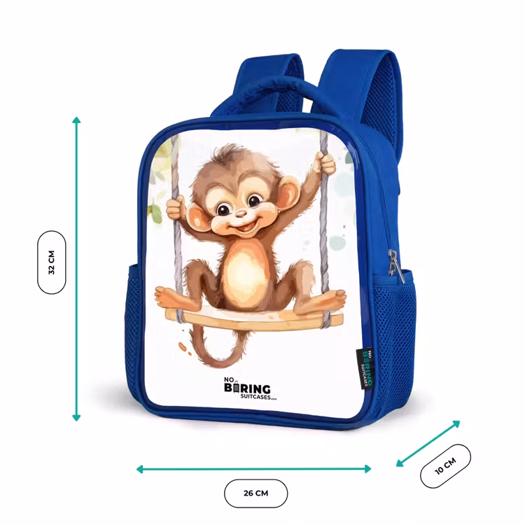 Kids backpack - Blue - Rocking great ape — 6