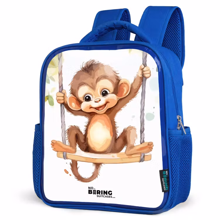 Kids backpack - Blue - Rocking great ape — 7
