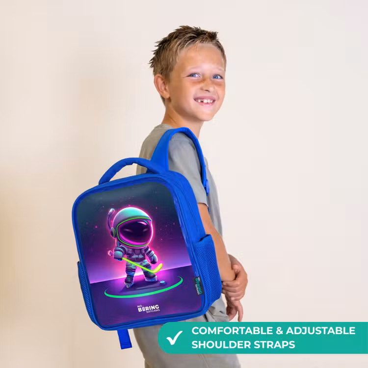 Kids backpack - Blue - Space field hockey — 4