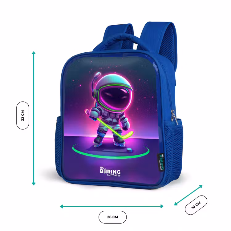 Kids backpack - Blue - Space field hockey — 6