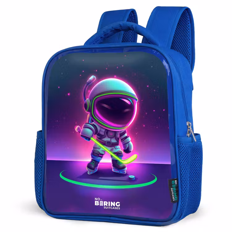 Kids backpack - Blue - Space field hockey — 7