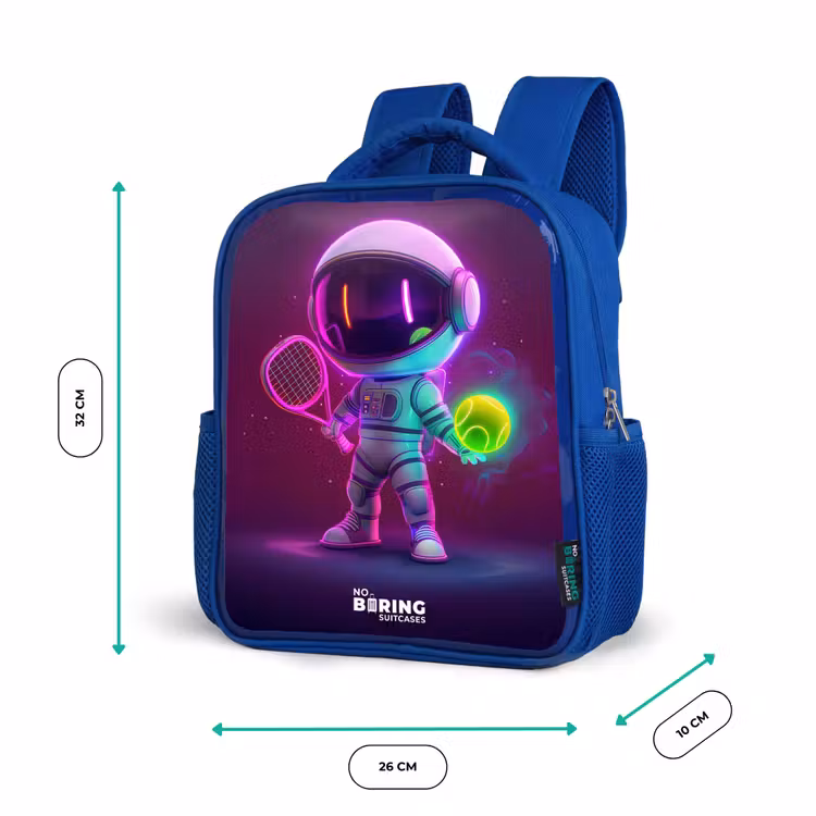 Kids backpack - Blue - Space tennis — 6