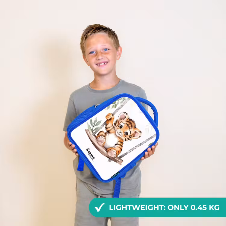 Kids backpack - Blue - Timo tiger — 3