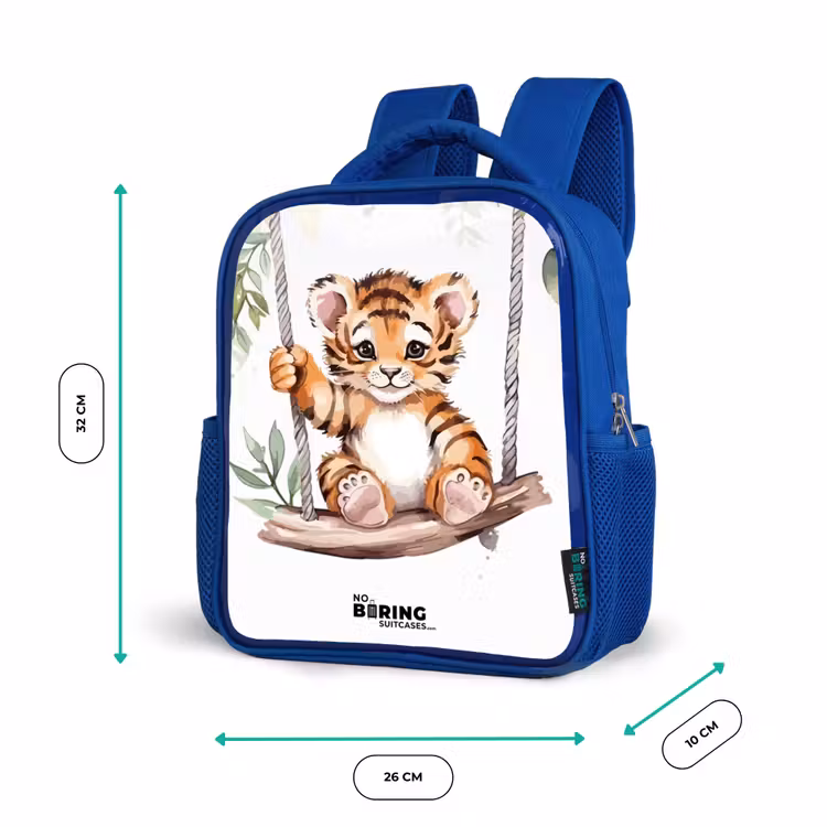 Kids backpack - Blue - Timo tiger — 6