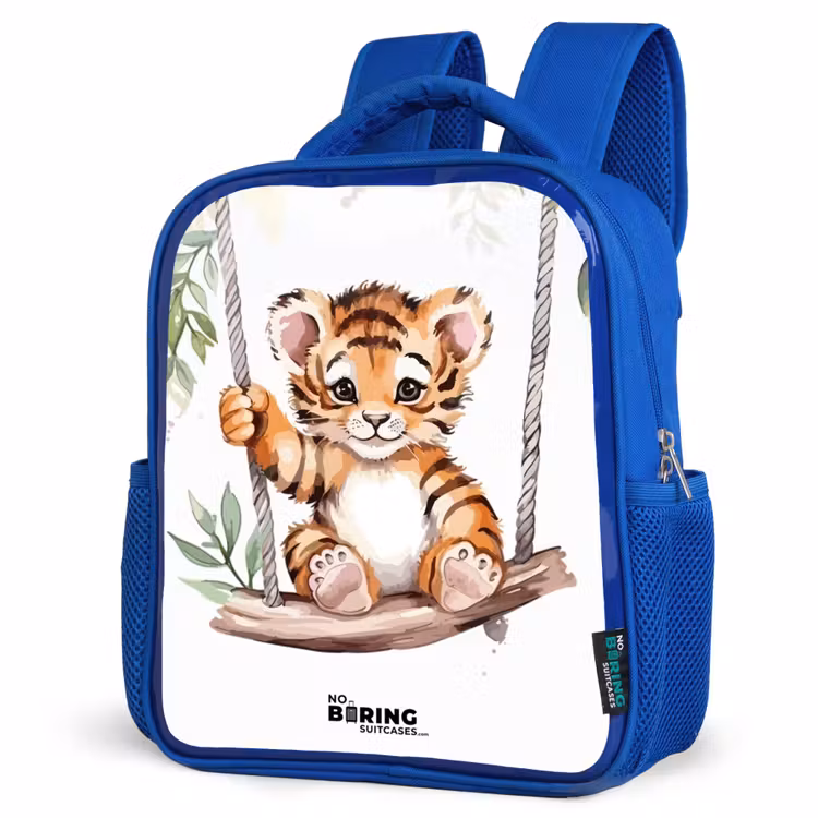 Kids backpack - Blue - Timo tiger — 7