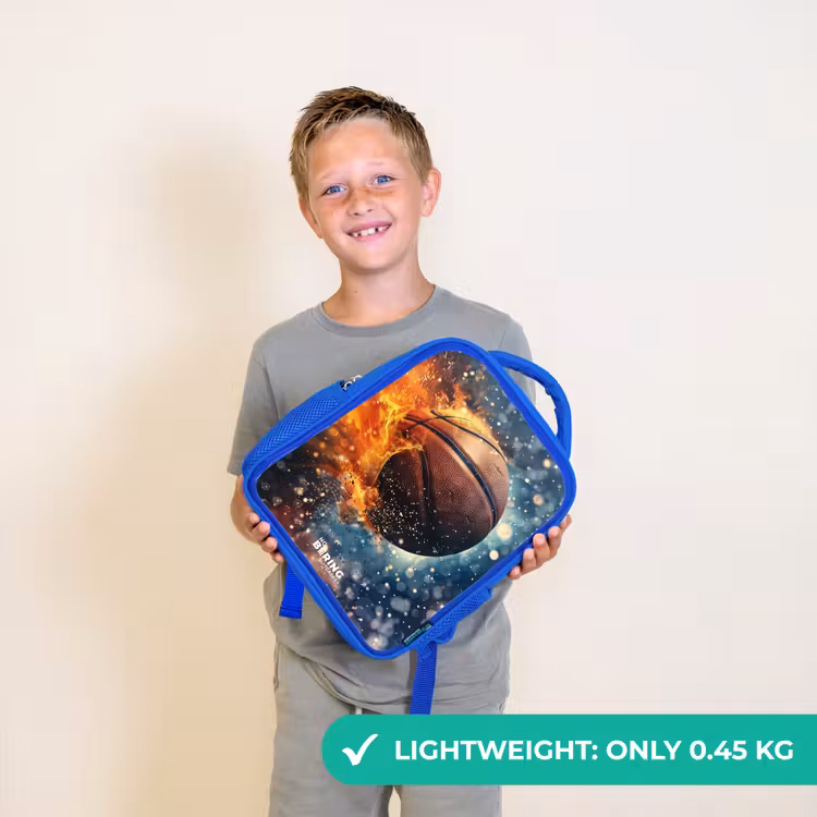 Kids backpack - Blue - Vibrant basketball — 3